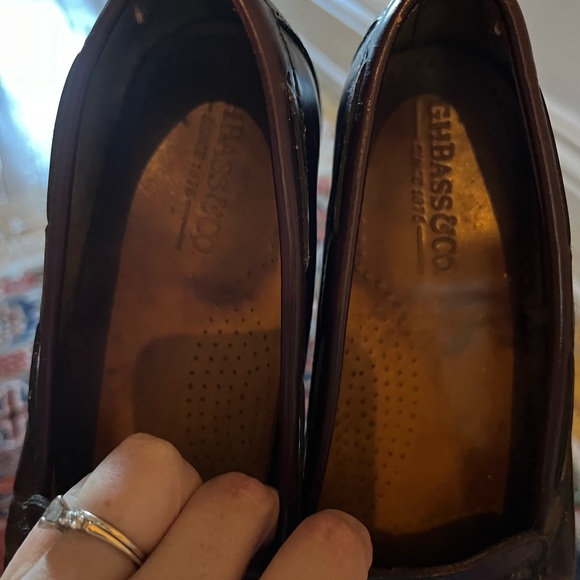 GH Bass Burgundy Washington Tassel Loafer 9.5W - Picture 6 of 9